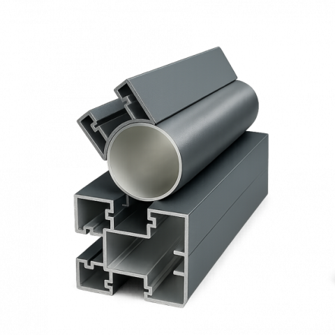 Aluminium Premium profiel voor schuine hoek Antraciet