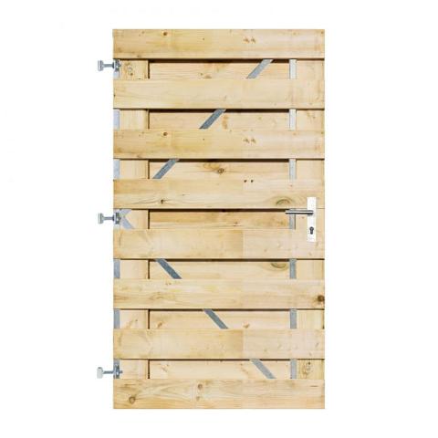 Grenen Horizontale Tuinpoort 100x180 cm | 17x140 mm | 17-planks model