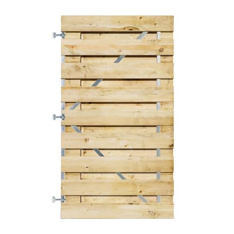 Grenen Horizontale Tuinpoort 100x180 cm | 17x140 mm | 19-planks model