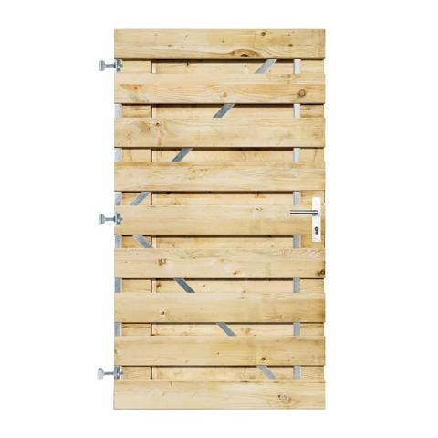 Grenen Horizontale Tuinpoort 100x180 cm | 17x140 mm | 19-planks model