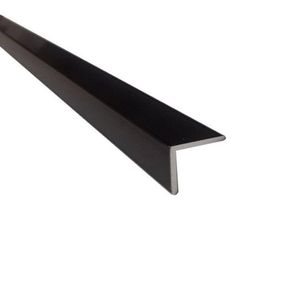 Metalen aanslaglat | Zwart | t.b.v. stalen kozijn