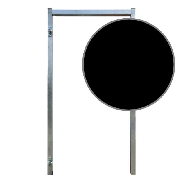 Stalen kozijn | Zwart | t.b.v. kaderpoort 90 cm breed