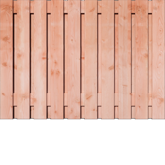 Douglas 21 planks 180x130 cm BxH