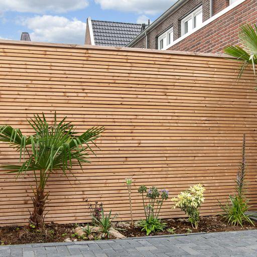 Triple Rhombus Horizontaal - Douglas Onbehandeld - Enkelzijdig - Wand schutting