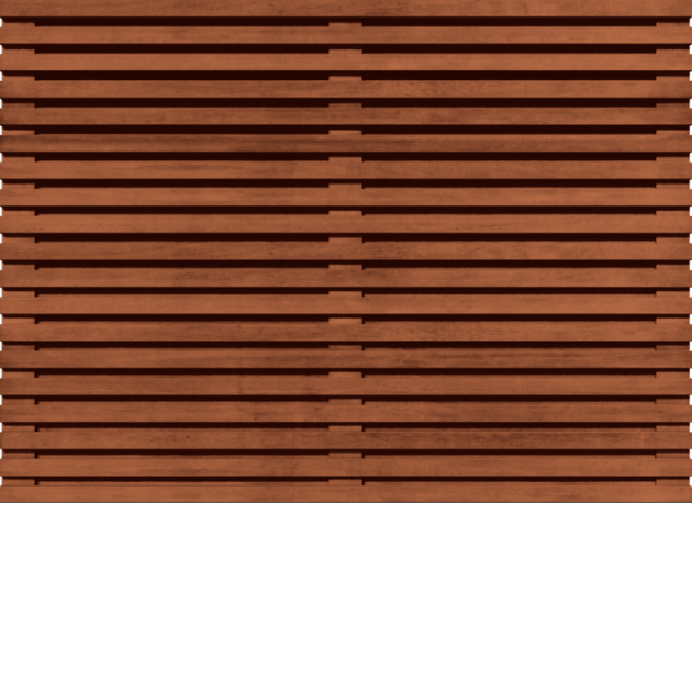 Tuinscherm Hardhout Rhombus open | Horizontaal | t.b.v. Luxe hout-beton