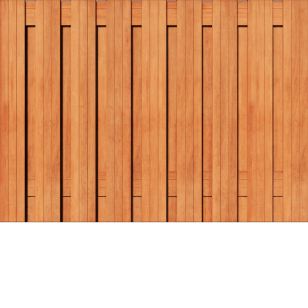 Hardhout 19 planks 180x130 cm BxH