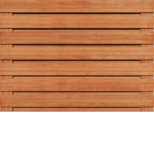 Horizontaal Hardhout 21 planks 180x130 cm BxH