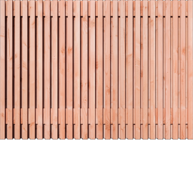 Douglas Rhombus open | 51 planks 180x130 cm BxH