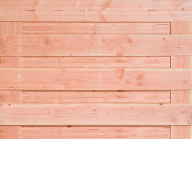 Horizontaal Douglas XL 13 planks 180x130 cm BxH