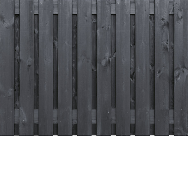 Zwart Grenen 21 planks 180x130 cm BxH