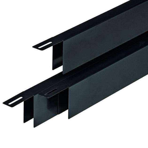 Combiwood Metalen Afdekkap | Zwart | 8 cm