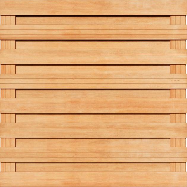 Tuinscherm Keruing 17 planks | Geschaafd | Horizontaal