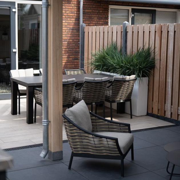 Tuinscherm Keruing 21 planks 90x180 cm BxH | Geschaafd | Verticaal | Recht