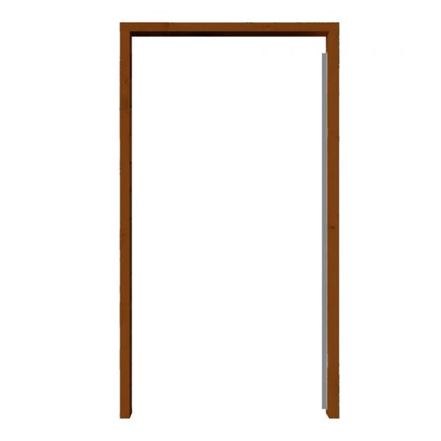 Kozijn set - Hardhout - Enkele Poort 195cm hoog - tot 140cm breed