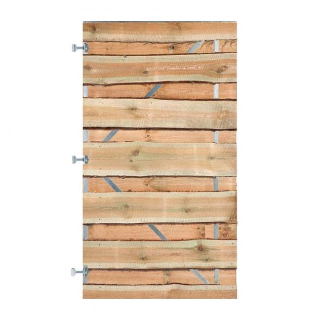 Grenen Schaaldelen Horizontale Tuinpoort 100x180 cm | 18x200-250 mm
