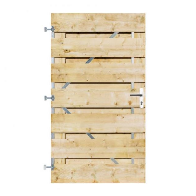 Grenen Horizontale Tuinpoort 100x180 cm | 18x195 mm | XL 15-planks model
