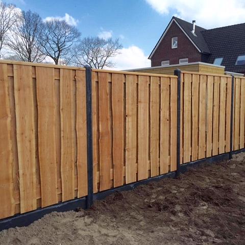 Tuinscherm Douglas Schaaldelen 180x180 cm BxH | Schaaldelen | Verticaal | Recht