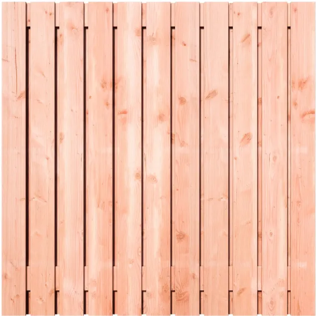 Tuinscherm Douglas 23 planks | Geschaafd | Verticaal | Recht