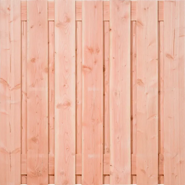 Tuinscherm Douglas XL 15 planks | Fijnbezaagd | Verticaal | Recht