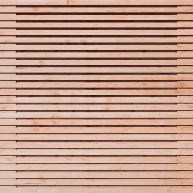 Tuinscherm Horizontaal Douglas Rhombus 51 planks 180x180 cm BxH | Geschaafd