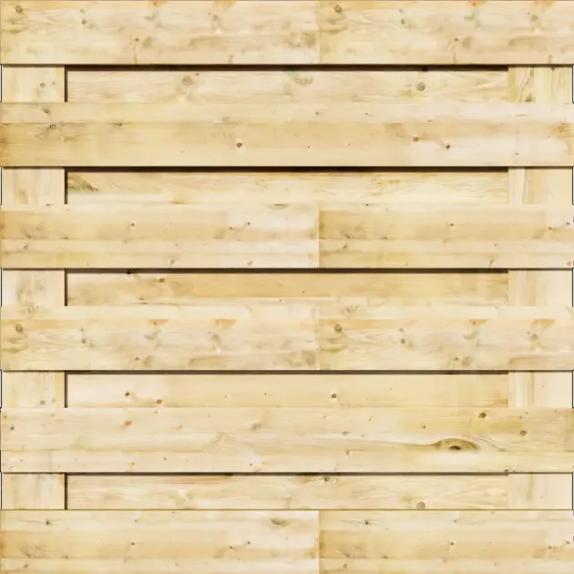 Tuinscherm Horizontaal Grenen XL 13 planks 180x180 cm BxH | Gezaagd