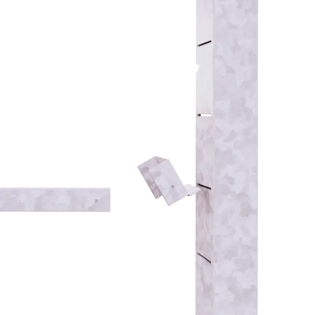Inviso Wall stalen paal 60x60x2900mm