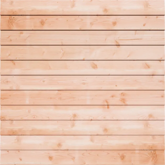 Tuinscherm Douglas Zweeds Rabat | Dubbelzijdig | Blank | 220 cm breed