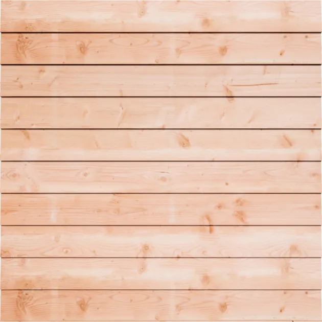 Tuinscherm Douglas Zweeds Rabat | Enkelzijdig | Blank