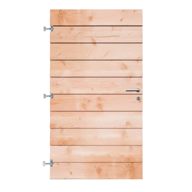 Tuinpoort Douglas Zweeds Rabat Onbehandeld 100x180 cm | 11-27x195 mm | Horizontaal | Enkelzijdig model