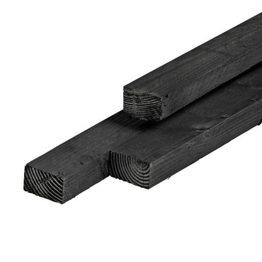 Douglas Balk | Zwart geïmpregneerd | 45x75x2500 mm