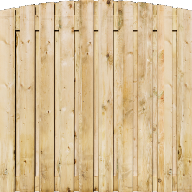 Tuinscherm Grenen 21 planks 220x130 cm BxH | Geschaafd | Verticaal | Toog
