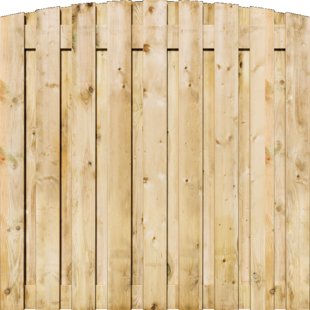 Tuinscherm Grenen 19 planks 180x150 cm BxH | Geschaafd | Verticaal | Toog