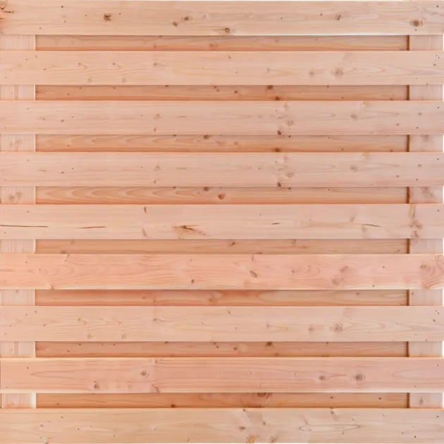 Tuinscherm Horizontaal Douglas 19 planks 180x180 cm BxH | Geschaafd
