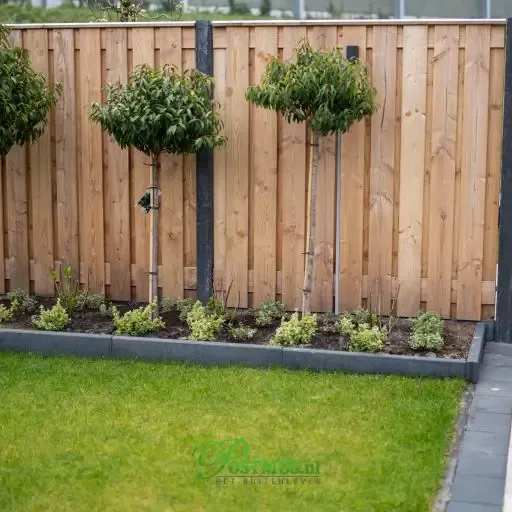 Tuinscherm Douglas 21 planks 180x180 cm BxH | Geschaafd | Verticaal | Recht