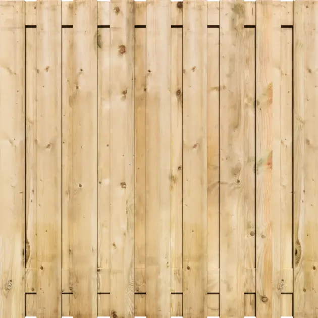 Tuinscherm Grenen 19 planks | Geschaafd | Verticaal | Recht - OP=OP AANBIEDING