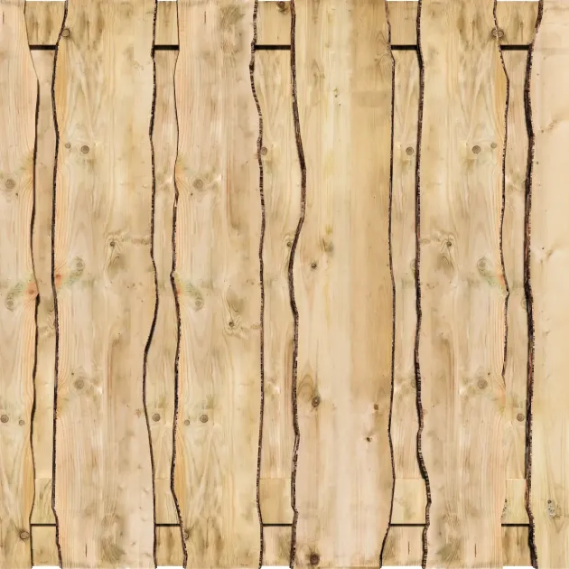 Tuinscherm Grenen Schaaldelen 180x180 cm BxH | Verticaal | Recht