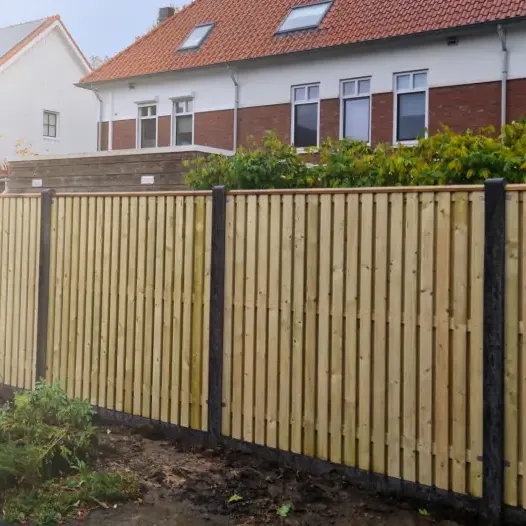 Tuinscherm Vuren Rhombus open | 37 planks 180x180 cm BxH | Geschaafd | Verticaal | Recht