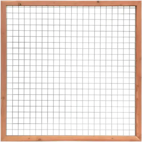 Douglas Gaas Trellis met Betonijzer | 180x180cm | Maas 7,5x7,5 cm