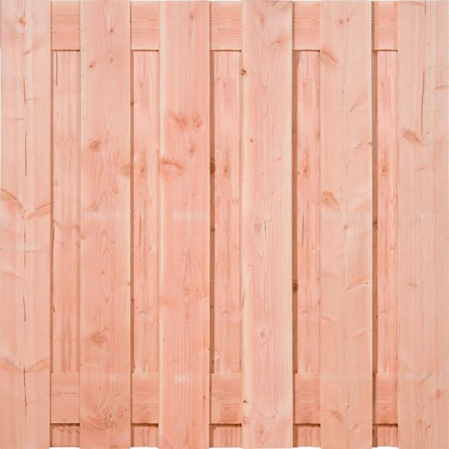 Tuinscherm Douglas XL 13 planks | Fijnbezaagd | Verticaal | Recht
