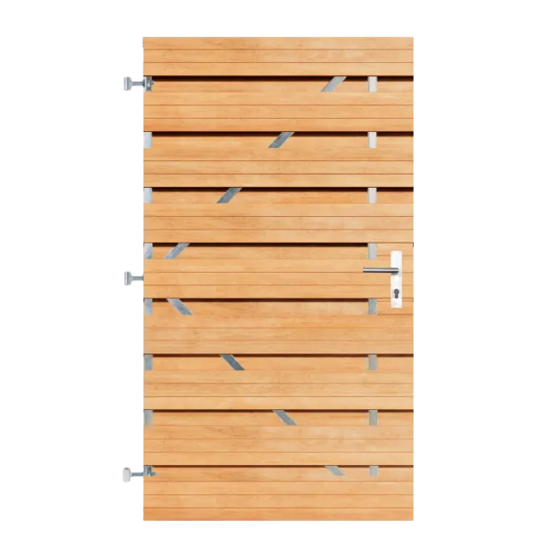 Keruing Horizontale Tuinpoort 100x180 cm | 16x145 mm | 19-planks model
