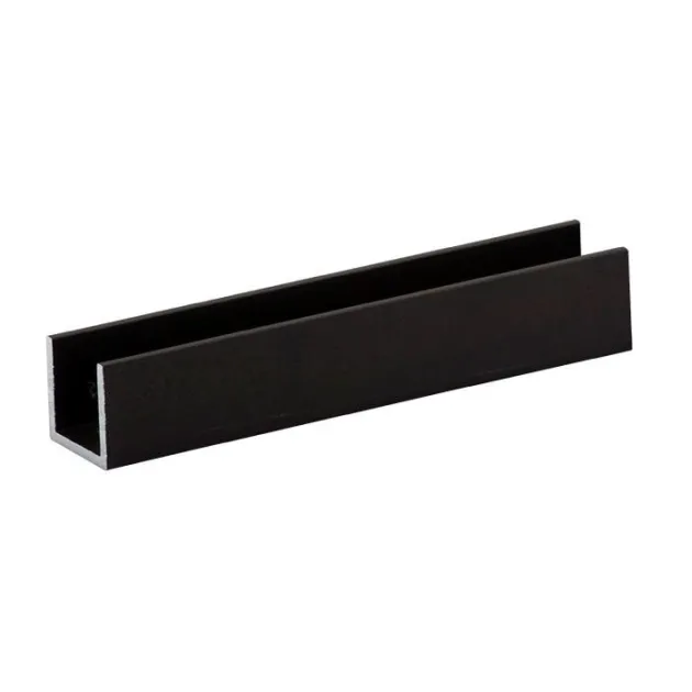 Aluminium Premium U-lijst Black