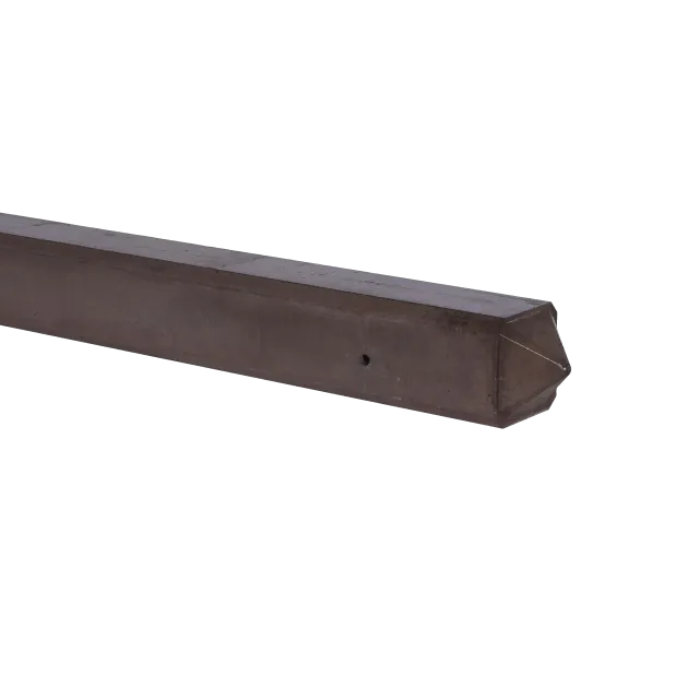 Betonpaal punt Hardhoutlook Bruin 9x9x275cm eind sponning 37cm