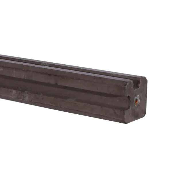 Betonschuttingpaal Bruin 11.5x11.5x314cm hoeksp. 252cm