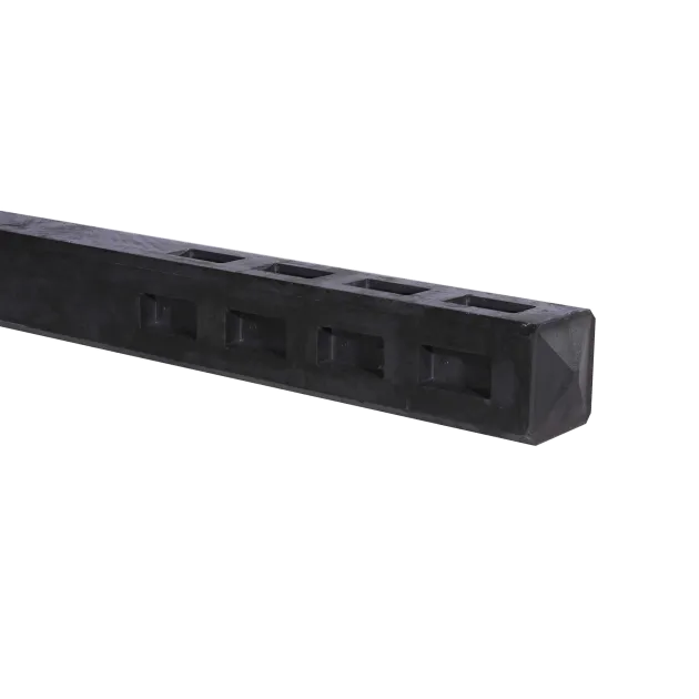 Paal t.b.v. tuinhek Antraciet met 13x13x120 cm | sponning