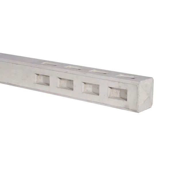 Paal t.b.v. tuinhek Wit met 13x13x120 cm | sponning