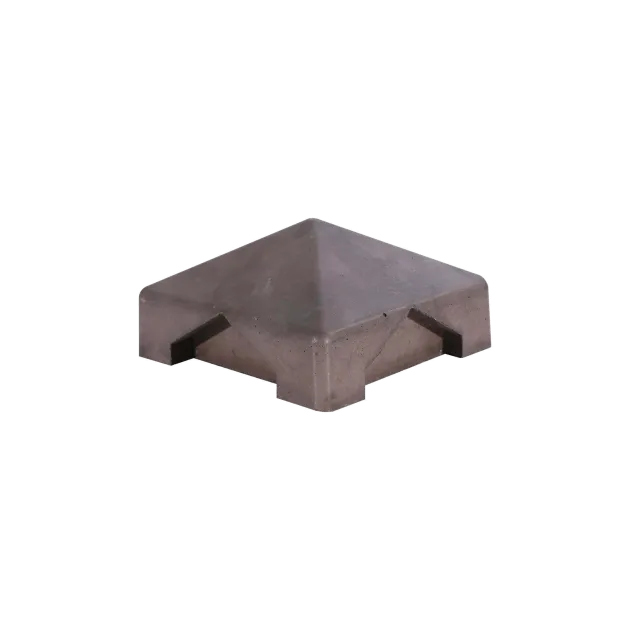 Paalmutst beton t.b.v. 3-sponnerpaal Taupe 11.5x11.5cm
