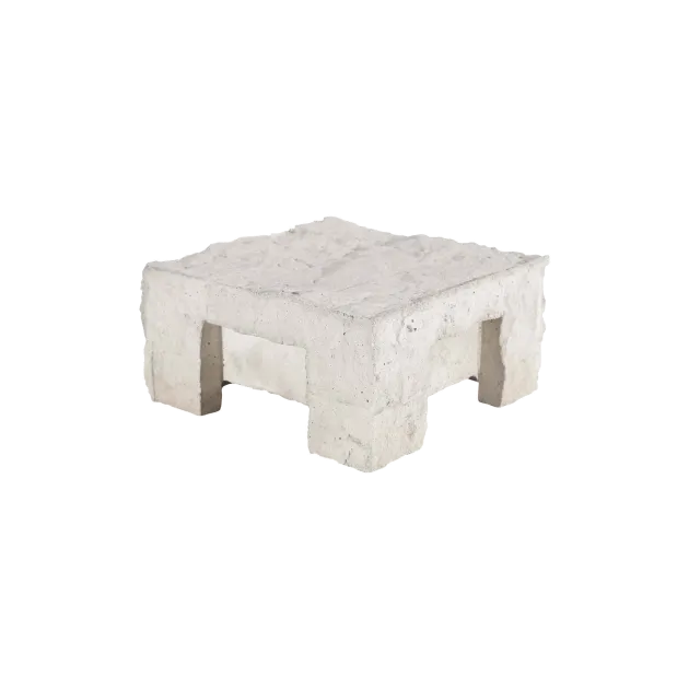Paalmutst beton Granietmotief t.b.v. hoek paal wit 12x12cm