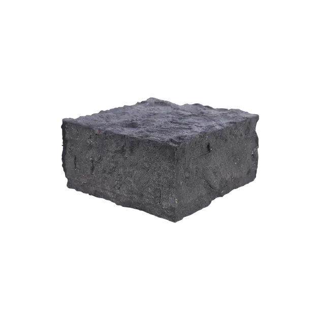 Paalmutst beton Granietmotief zonder uitsparing Antraciet 12x12cm