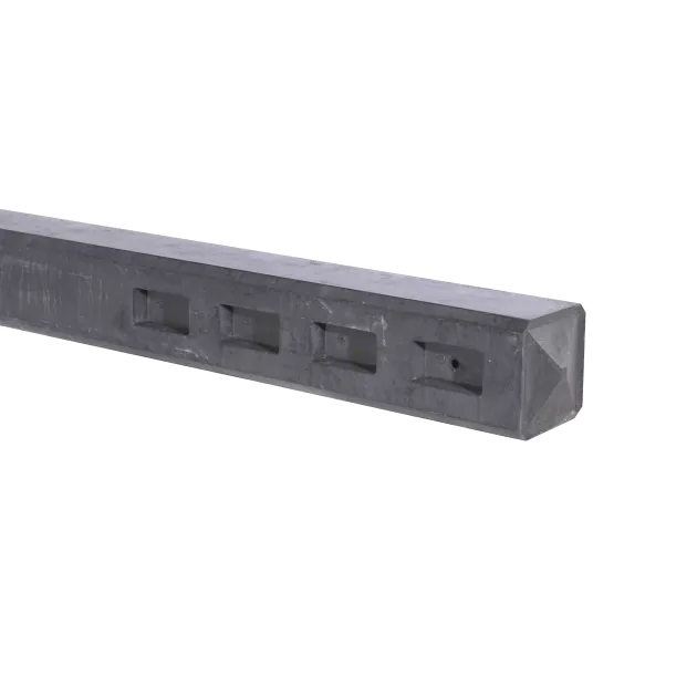 Paal t.b.v. tuinhek Grijs met 13x13x120 cm | sponning