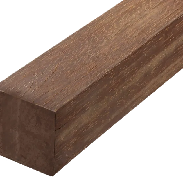 Hardhout Tuinpaal 68x68x3050 geschaafd | glad